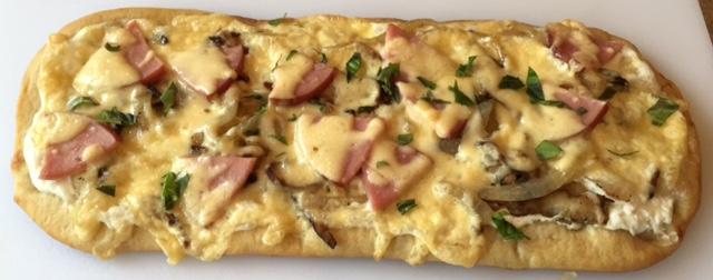 Sauteed Mushroom and Onion on Rustic Oval Flatbread | Rich's Canada