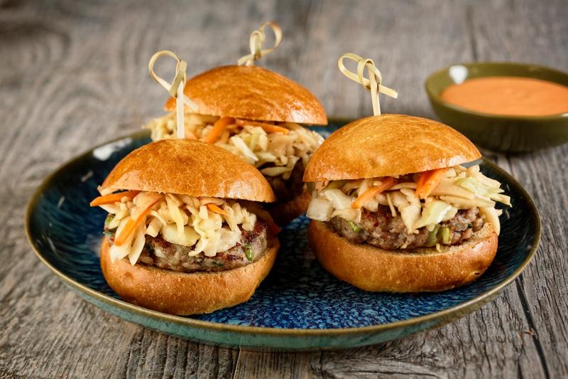 Asian Style Pork Burgers | Rich's Canada