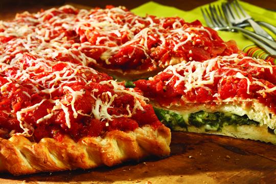 Spinach Stuffed Pizza | Rich's Canada