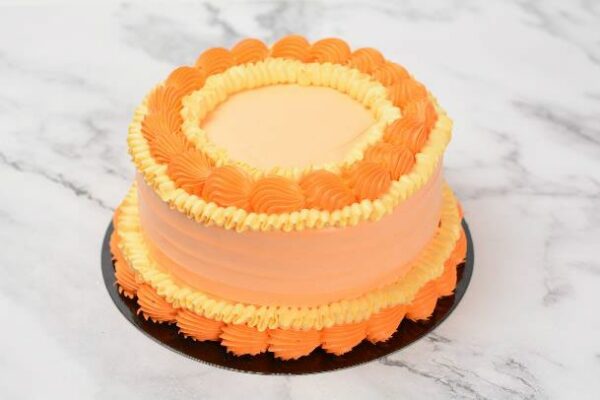orange vintage cake